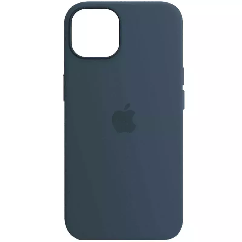 Чехол Silicone case (AAA) full with Magsafe and Animation для Apple iPhone 13 (6.1"), Синий / Abyss Blue