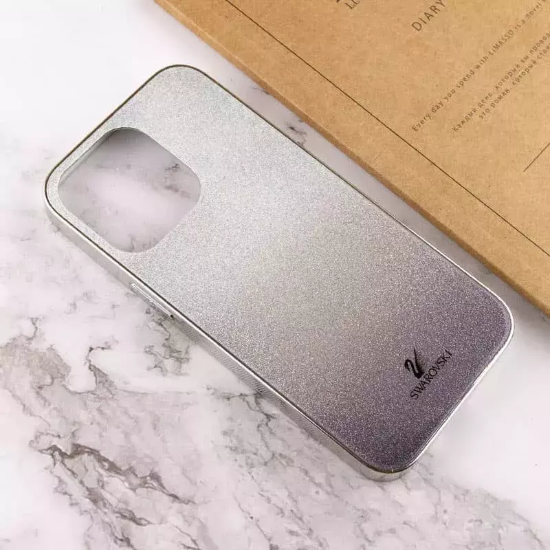 TPU+Glass чехол Swarovski для Apple iPhone 13 Pro (6.1"), Черный