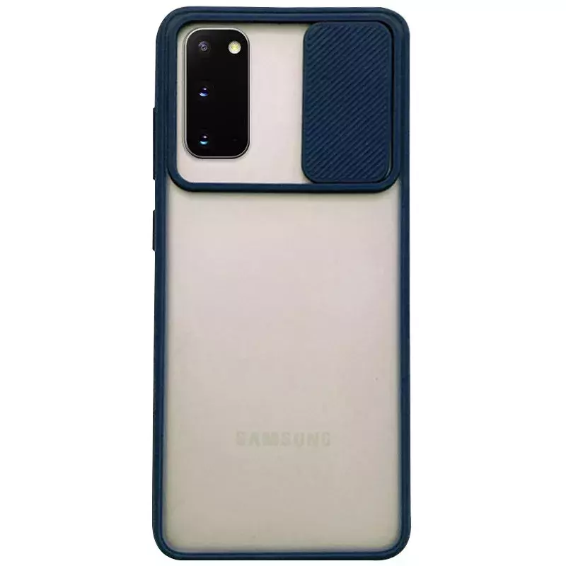 Чехол Camshield mate TPU со шторкой для камеры для Samsung Galaxy S20, Синий