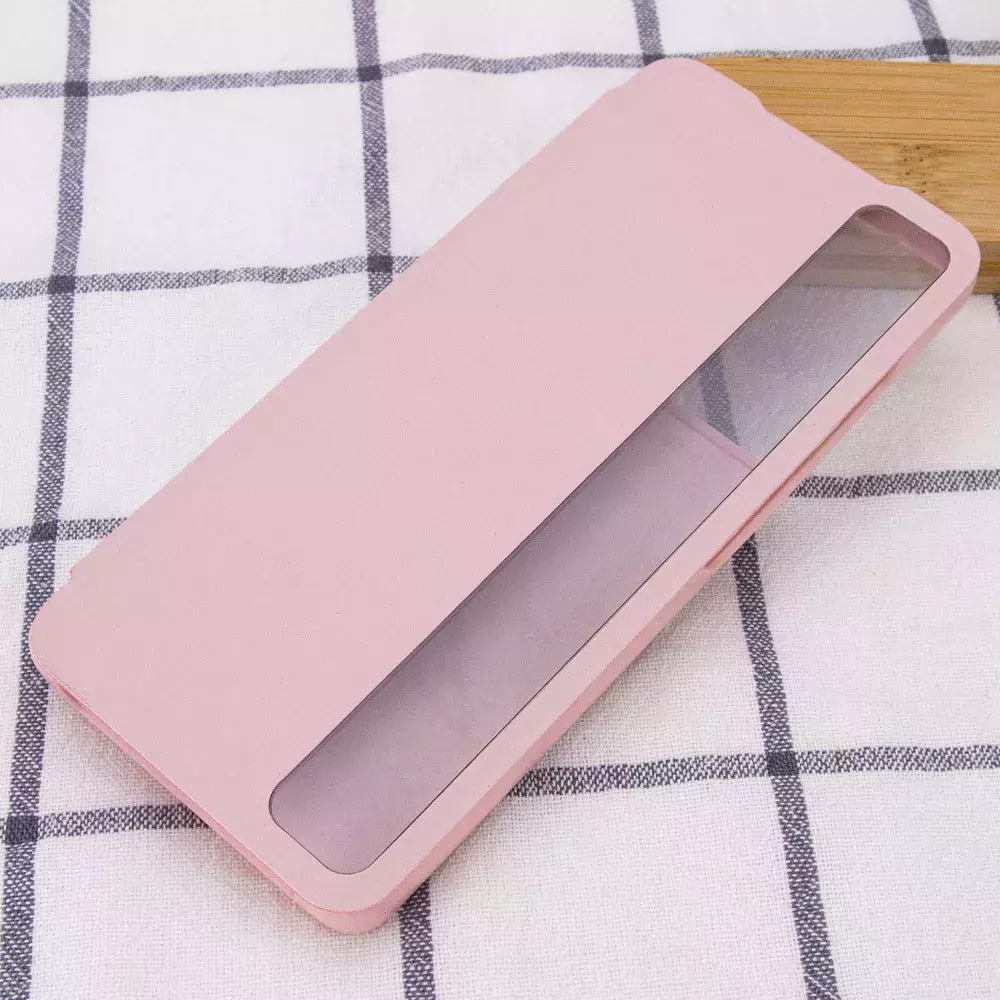 Чехол-книжка Smart View Cover для Samsung Galaxy S21 Ultra, Розовый / Светлое окошко