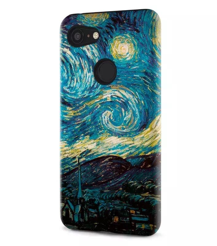 Google Pixel 3 гибридный противоударный чехол LoooK с картинкой - Звездная ночь