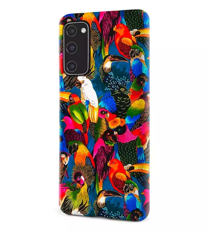 Samsung Galaxy S20 FE гибридный противоударный чехол LoooK с картинкой - Попугайчики