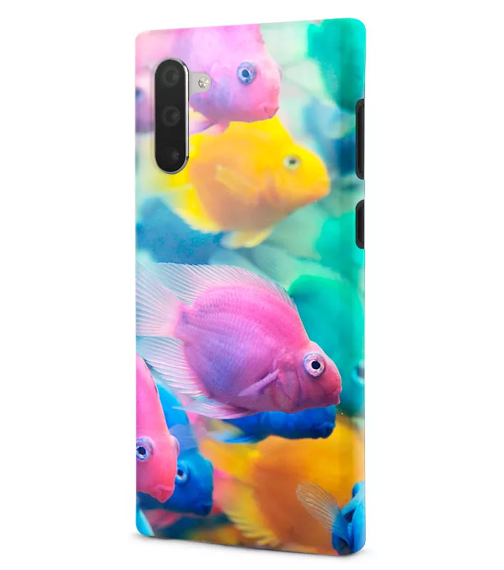 Samsung Note 10 гибридный противоударный чехол LoooK с картинкой - Морские рыбки
