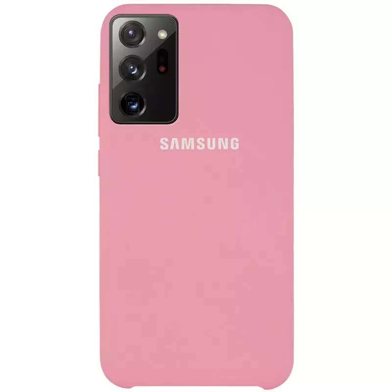 Чехол Silicone Cover (AAA) для Samsung Galaxy Note 20 Ultra, Розовый / Pink
