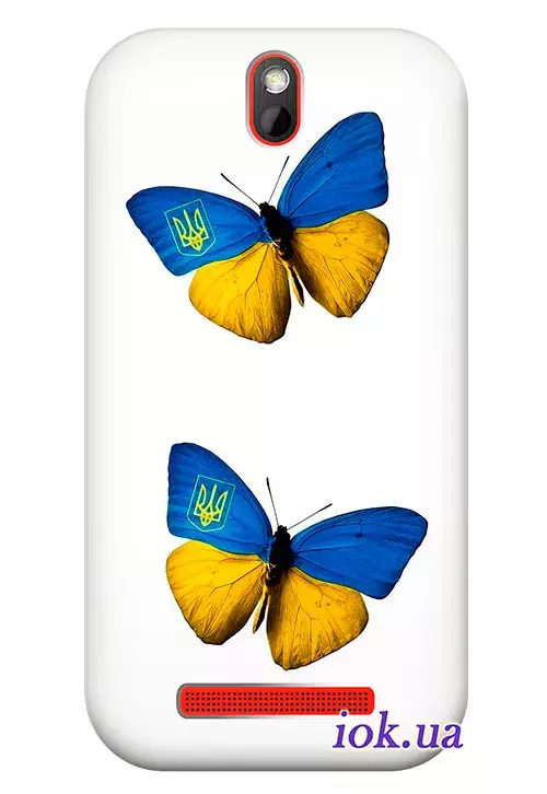Чехол для HTC One ST - Бабочки
