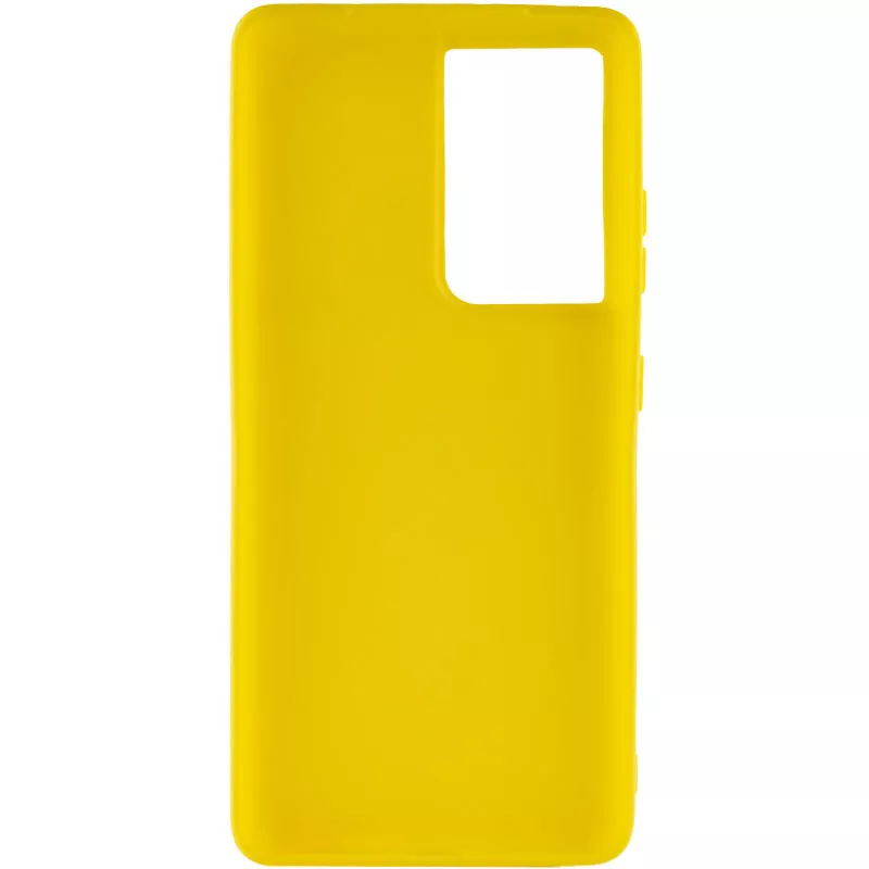 Силиконовый чехол Candy для Samsung Galaxy S21 Ultra, Желтый