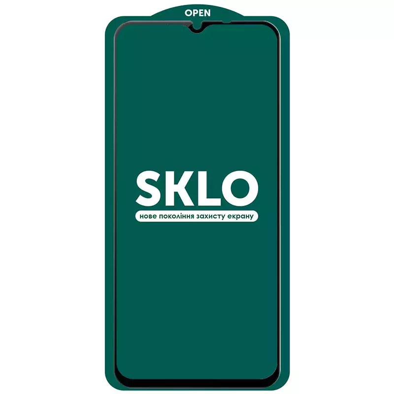 Защитное стекло SKLO 5D (full glue) для Xiaomi Mi 10 Lite, Черный