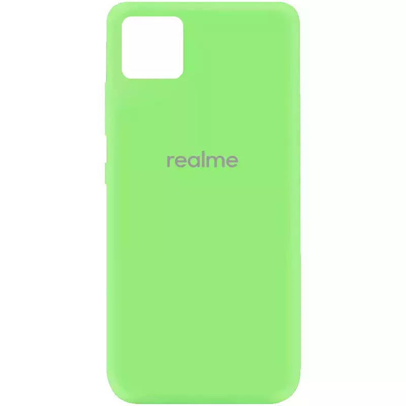 Чехол Silicone Cover My Color Full Protective (A) для Realme C11, Зеленый / Green