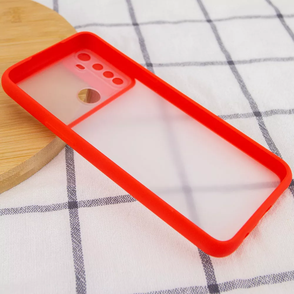Чехол Camshield mate TPU со шторкой для камеры для Xiaomi Redmi Note 8 / Note 8 2021, Красный