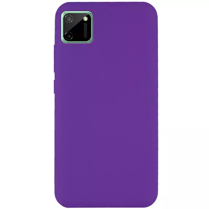 Чехол Silicone Cover Full without Logo (A) для Realme C11, Фиолетовый / Purple
