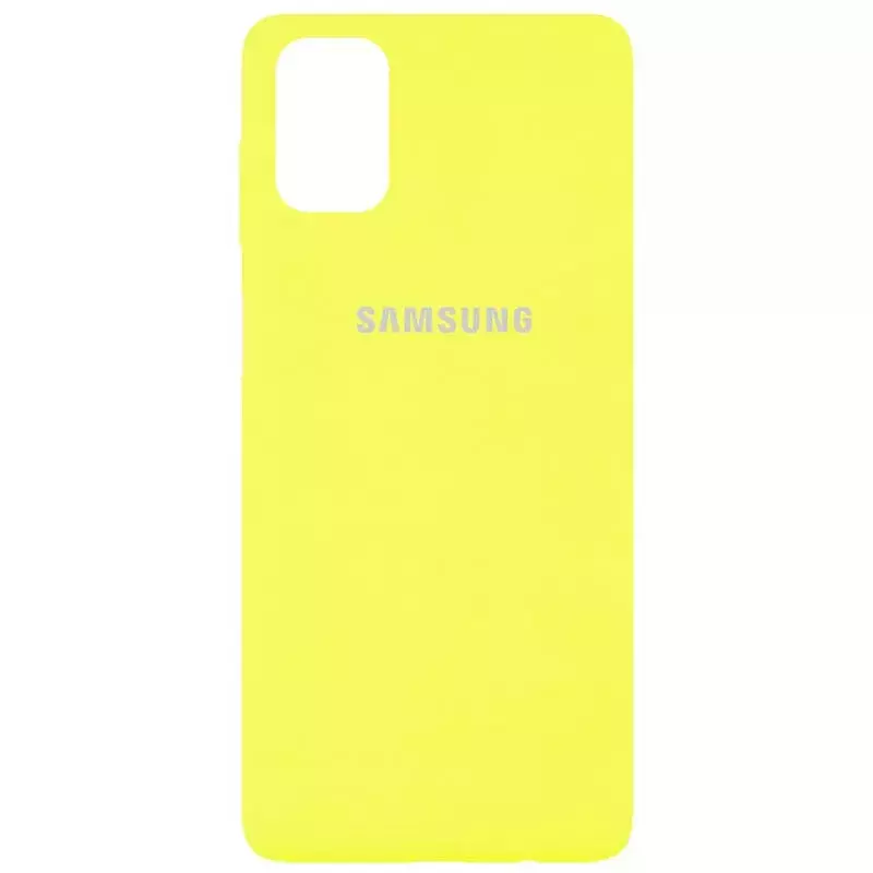 Чехол Silicone Cover Full Protective (AA) для Samsung Galaxy M51, Желтый / Lemon