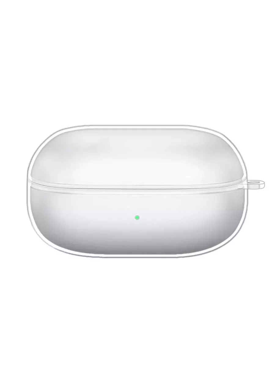 Красивый чехол для Samsung Galaxy Buds Pro с  дизайнерским патриотическим рисунком - Герб Украины с лозунгом "Русский военный корабль, иди на х@й!"