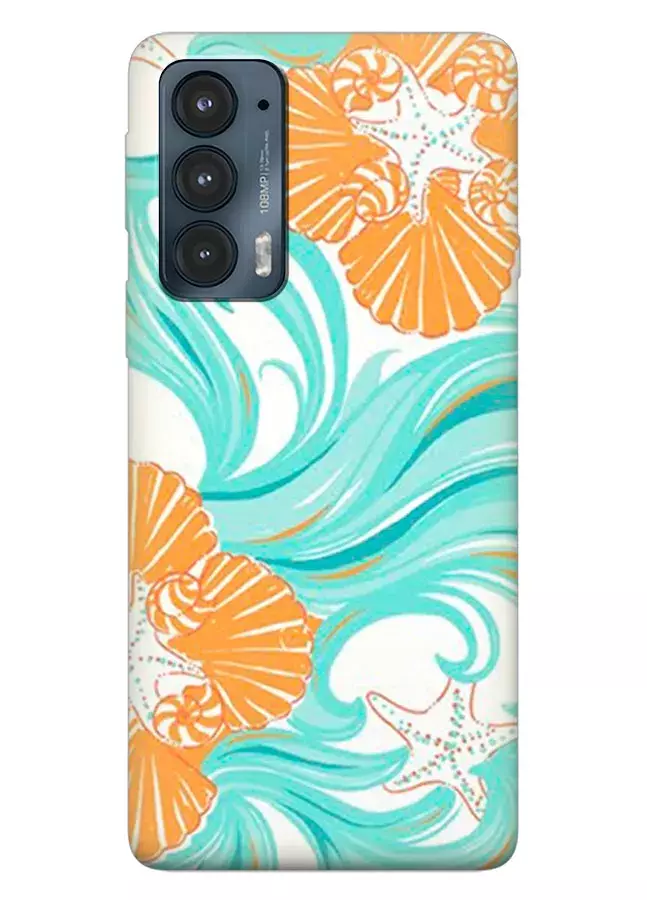 Motorola Edge 20 силиконовый чехол с картинкой - Морская красота