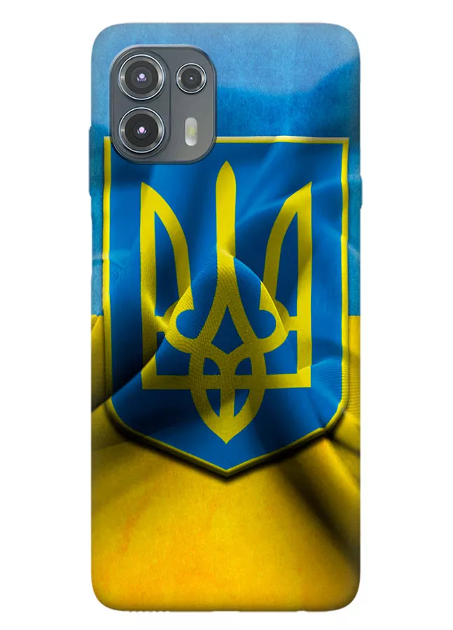 Motorola Edge 20 Lite чехол с печатью флага и герба Украины
