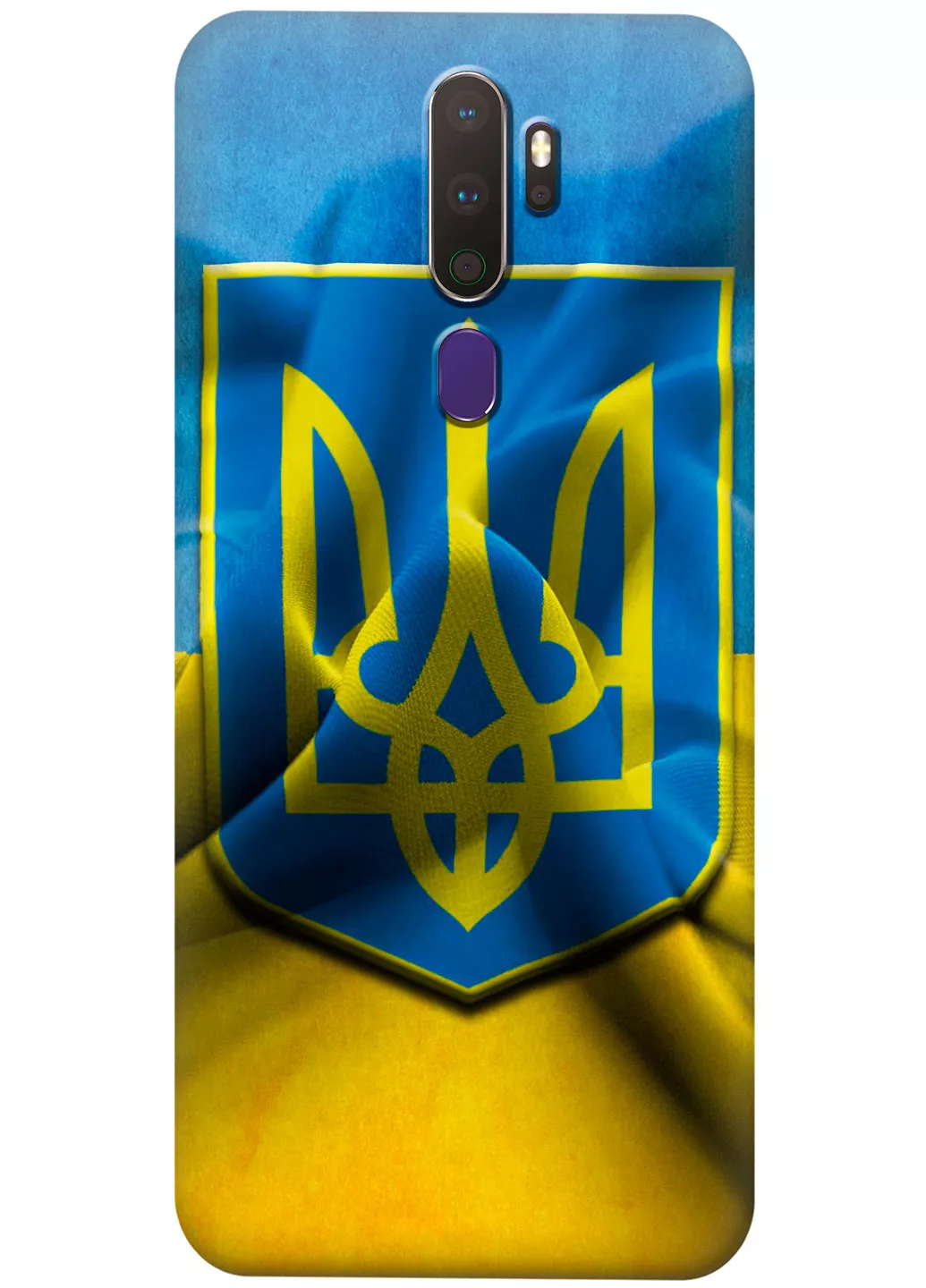 Teкно Камон 17 чехол с печатью флага и герба Украины
