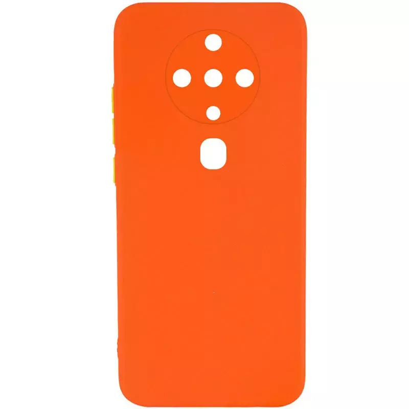 Чехол TPU Square Full Camera для TECNO Spark 6, Оранжевый