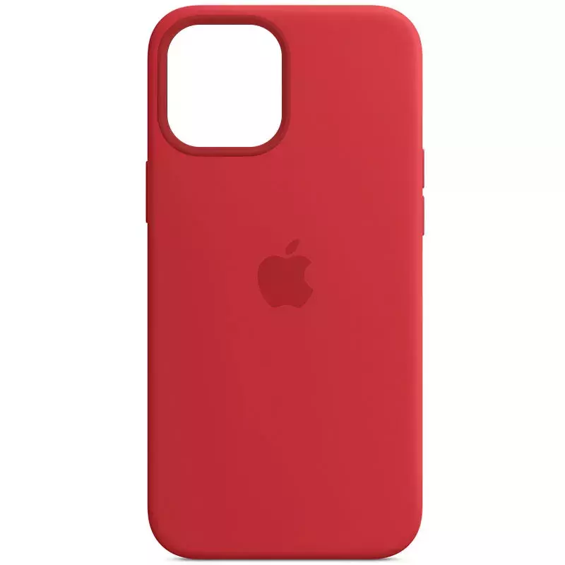 Чехол Silicone case (AAA) full with Magsafe and Animation для Apple iPhone 13 Pro Max (6.7"), Красный / Red