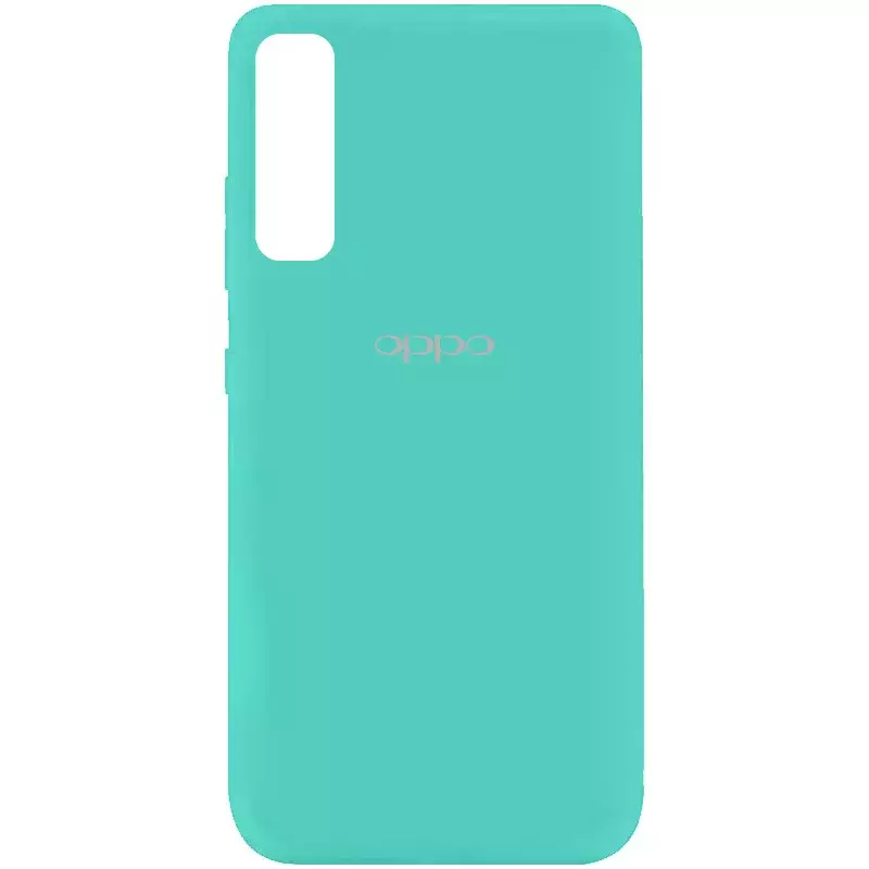 Чехол Silicone Cover My Color Full Protective (A) для Oppo Reno 3 Pro, Бирюзовый / Ocean Blue
