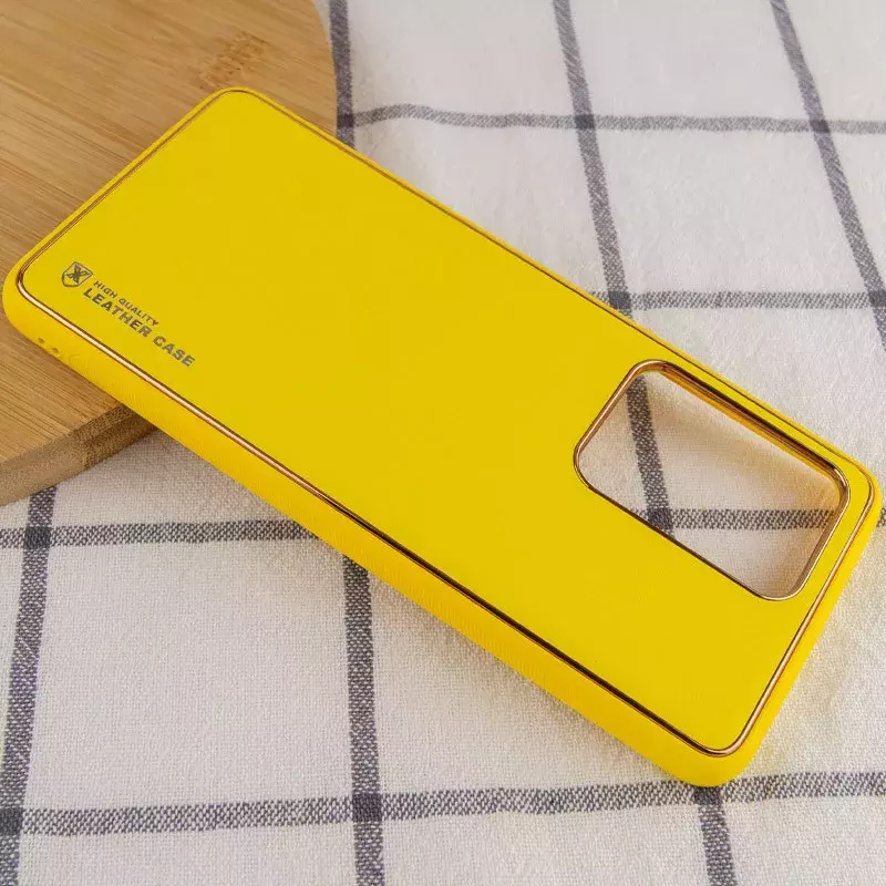 Кожаный чехол Xshield для Samsung Galaxy S20 Ultra, Желтый / Yellow