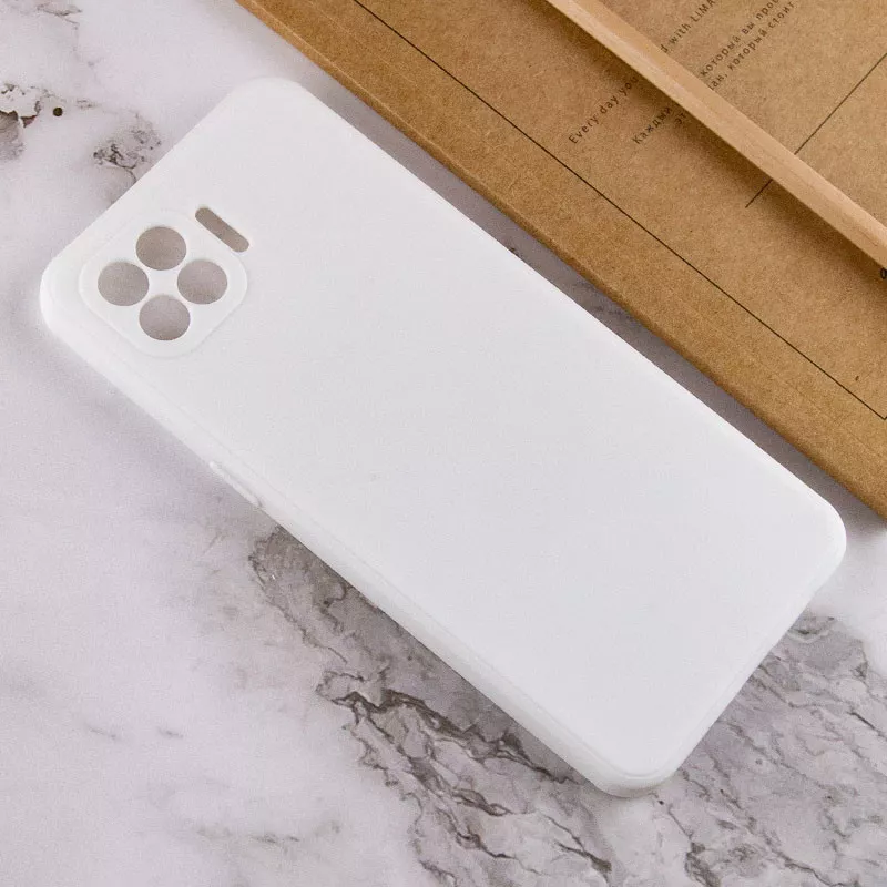Силиконовый чехол Candy Full Camera для Oppo A93, Белый / White