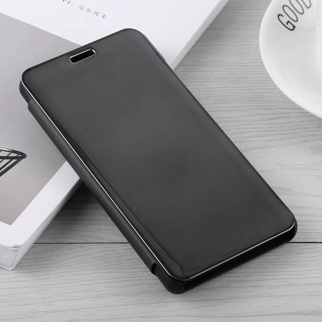 Чехол-книжка Clear View Standing Cover для Xiaomi Mi Note 10 Lite, Черный
