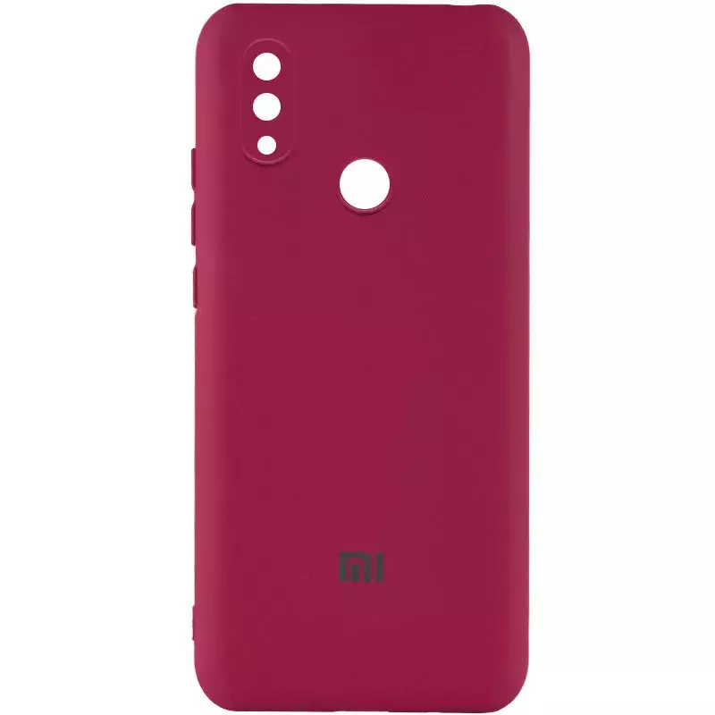 Чехол Silicone Cover My Color Full Camera (A) для Xiaomi Redmi Note 7 / Note 7 Pro / Note 7s, Бордовый / Marsala