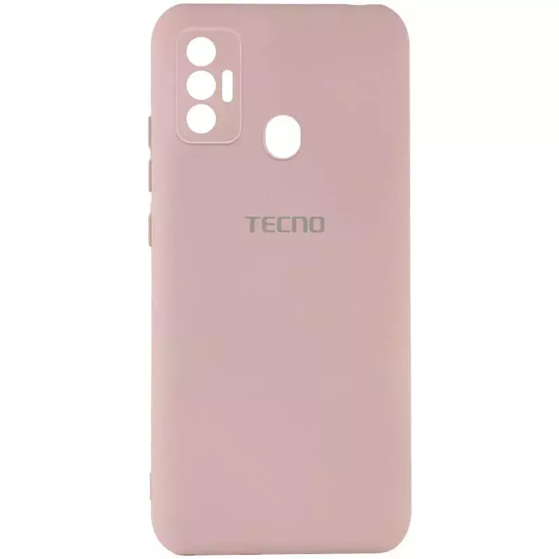 Чехол Silicone Cover My Color Full Camera (A) для TECNO Spark 7, Розовый / Pink Sand
