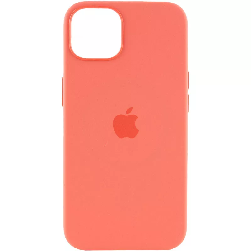 Чехол Silicone case (AAA) full with Magsafe and Animation для Apple iPhone 13 (6.1"), Розовый / Pink Pomelo