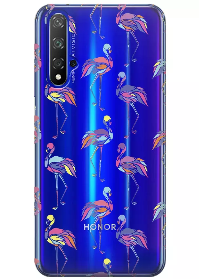 Чехол для Huawei Honor 20 - Экзотические птицы