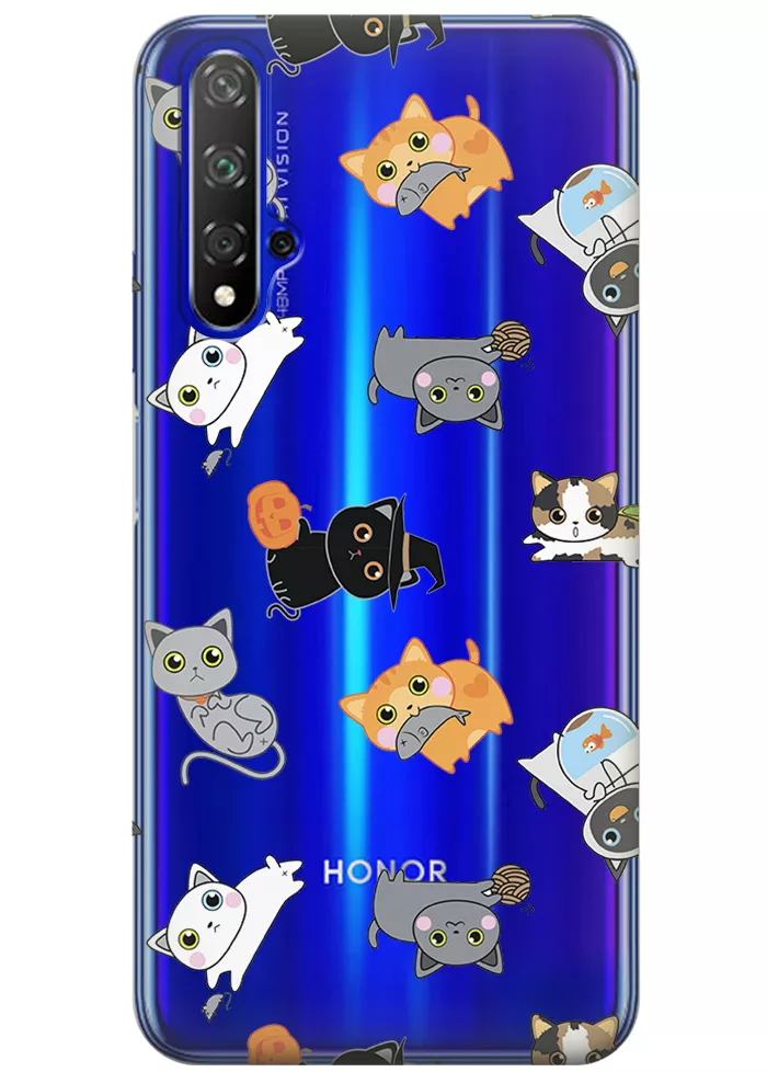 Чехол для Huawei Nova 5T - Котятки