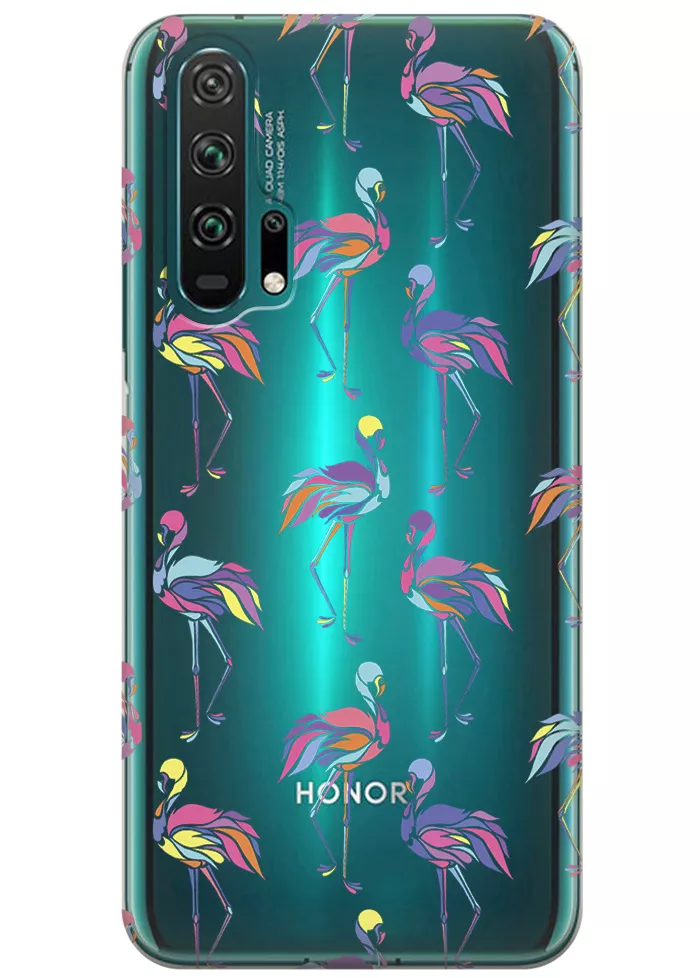Чехол для Huawei Honor 20 Pro - Экзотические птицы