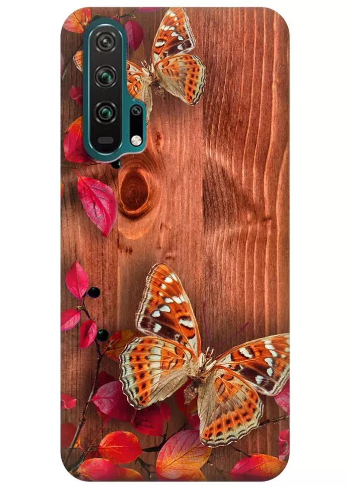 Чехол для Huawei Honor 20 Pro - Бабочки на дереве