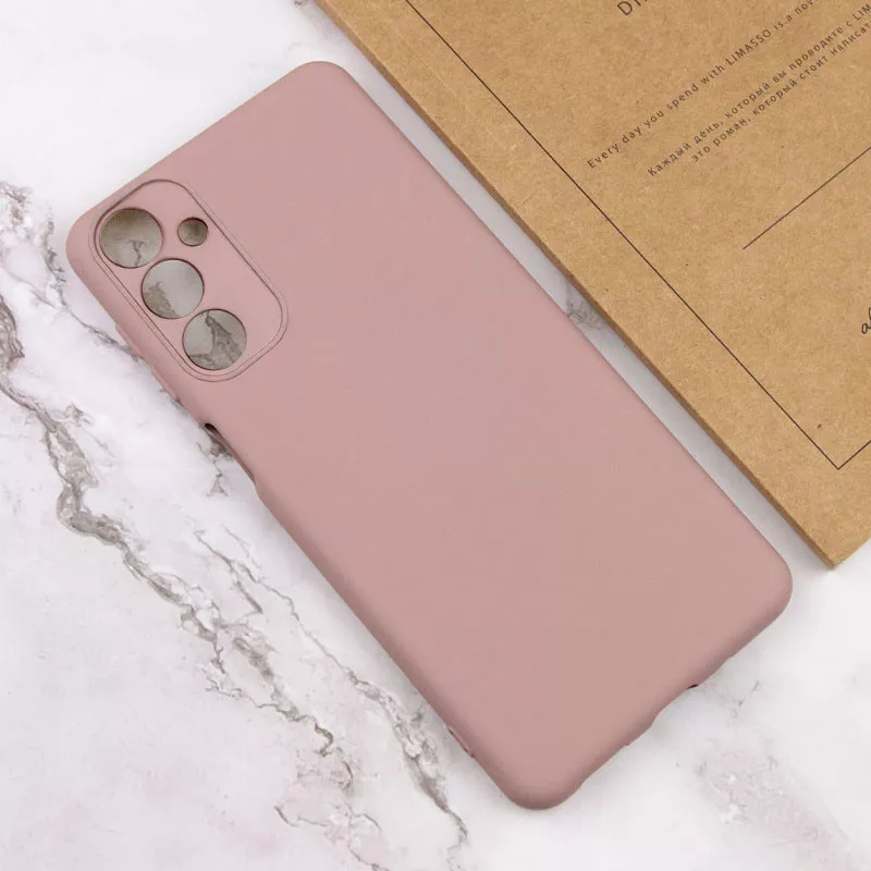 Чехол Silicone Cover Lakshmi Full Camera (A) для Samsung Galaxy M15 || Samsung Galaxy A15, Розовый / Pink Sand