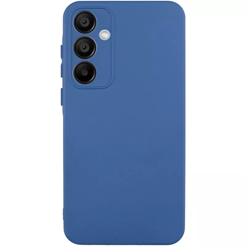 Чехол Silicone Cover Lakshmi Full Camera (A) для Samsung Galaxy M15 || Samsung Galaxy A15, Синий / Navy Blue