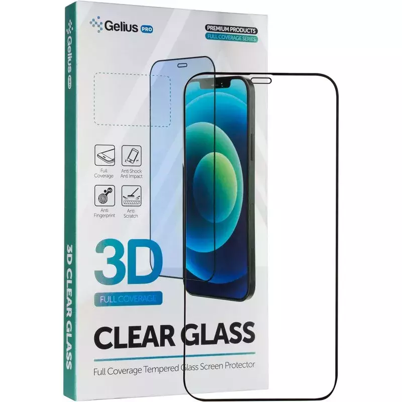 Защитное стекло Gelius Pro 3D for iPhone 12/12 Pro Black