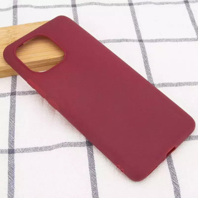 Силиконовый чехол Candy для Xiaomi Mi 11, Бордовый