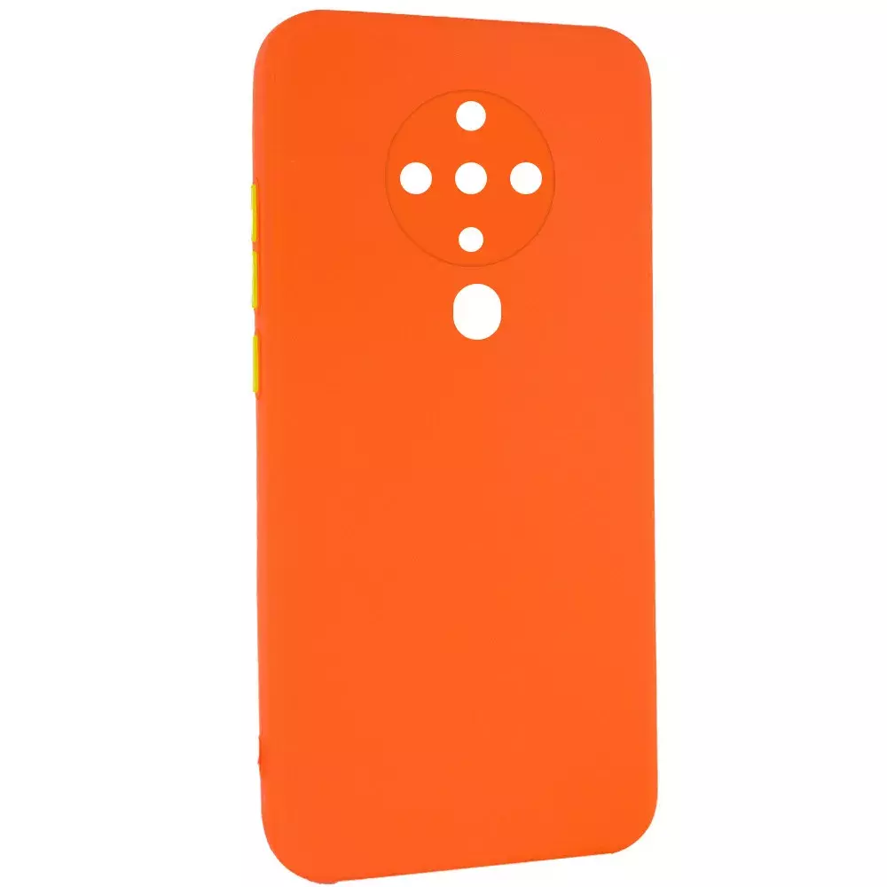 Чехол TPU Square Full Camera для TECNO Spark 6, Оранжевый