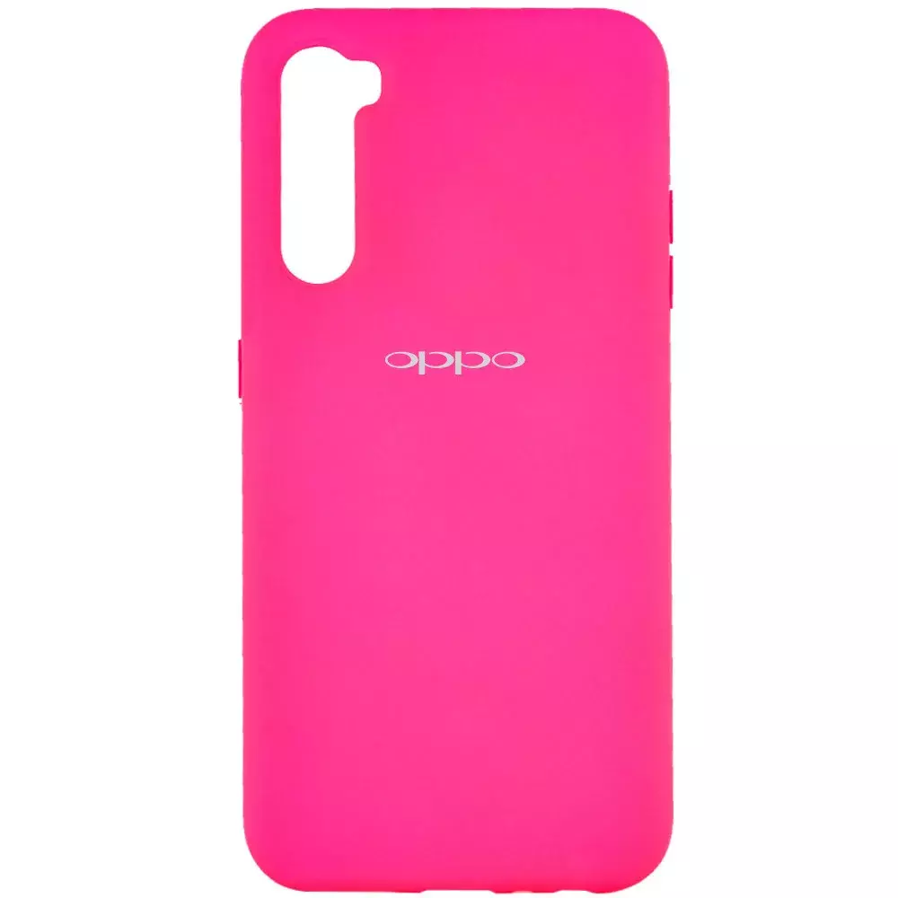 Уценка Чехол Silicone Cover Full Protective (A) для OPPO Realme 6 Pro, Эстетический дефект / Розовый / Barbie pink