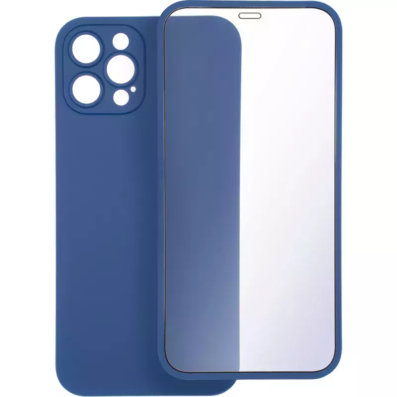 Gelius Slim Full Cover Case + Glass for iPhone 12 Pro Blue