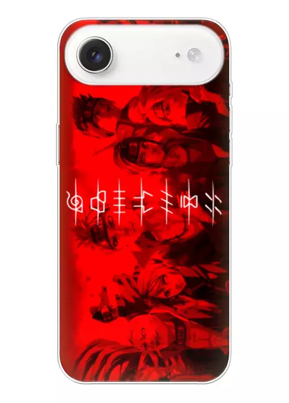Apple iPhone Air чехол из силикона - Наруто в красных тонах