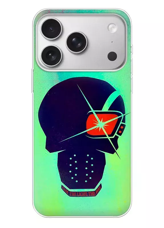 Apple iPhone 17 Pro чехол - Дэдшот Комикс DC Comics Deadshot череп с прицельным глазом вектор-арт