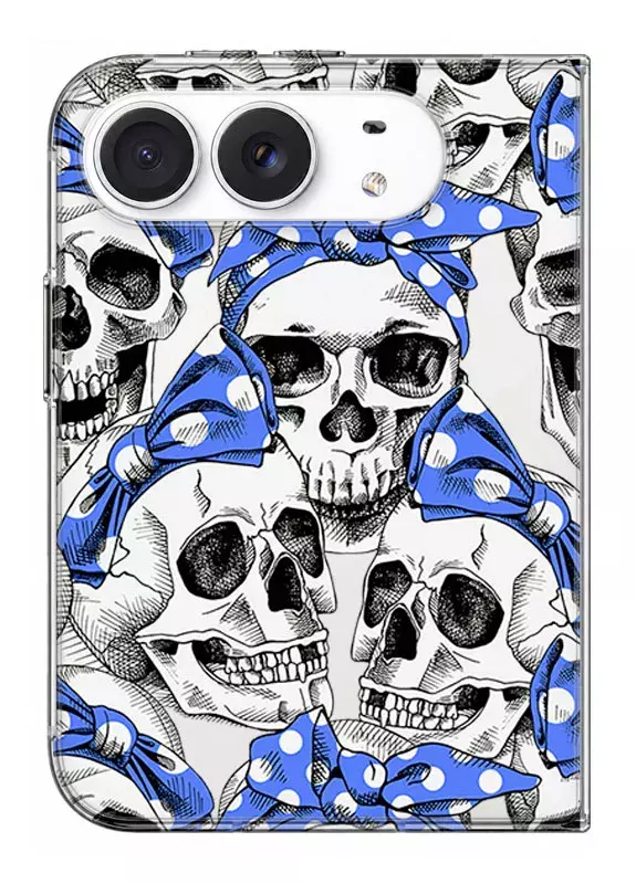 Чехол для Apple iPhone Duo с рисунком черепа