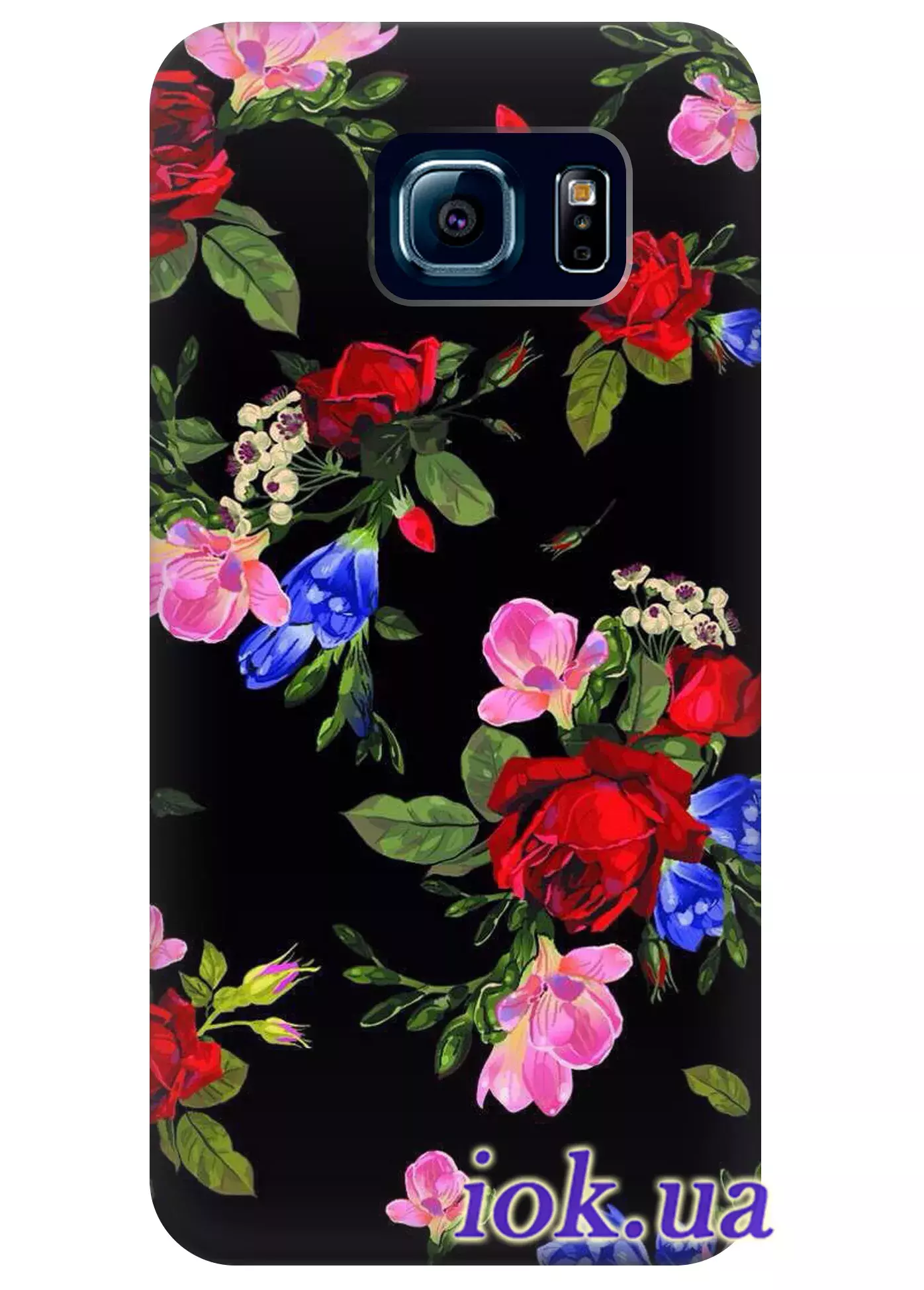 Чехол для Galaxy S6 Edge Plus - Красочные цветы