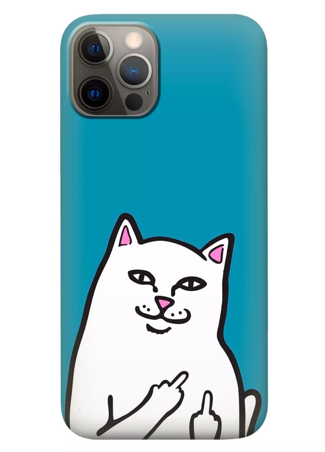 Чехол для iPhone 12 Pro - Кот с факами