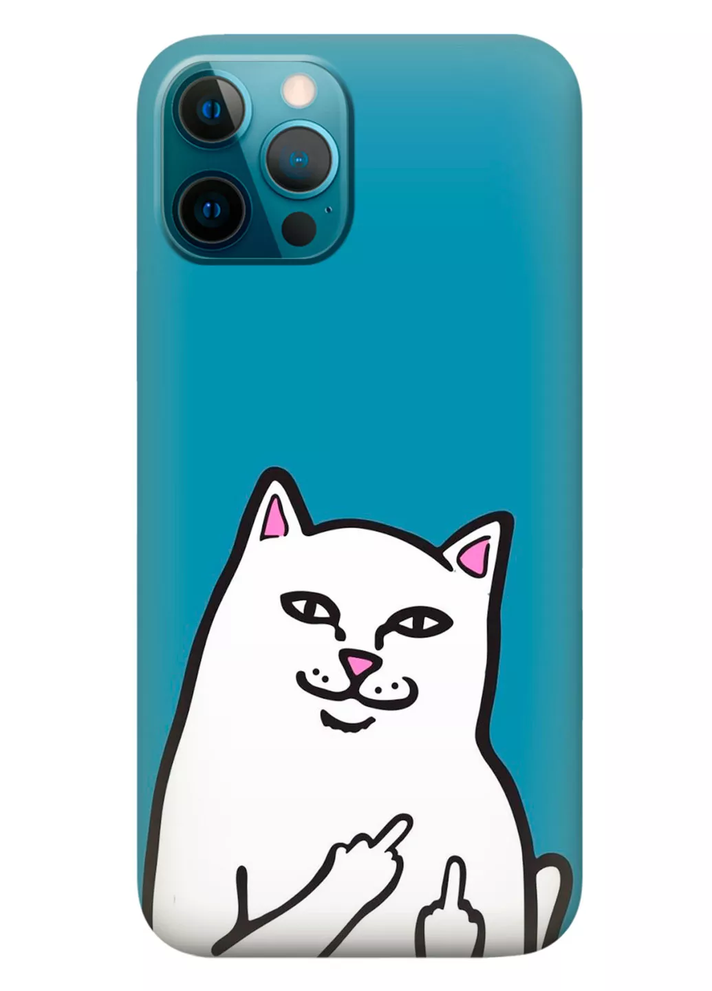 Чехол для iPhone 12 Pro Max - Кот с факами