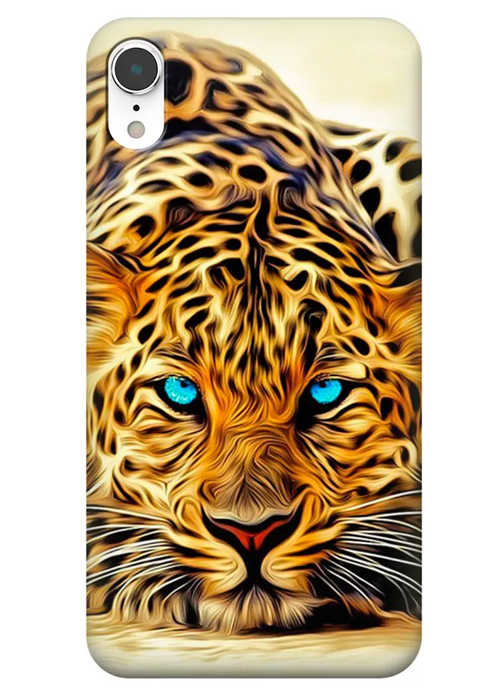 Чехол для iPhone XR - Леопард