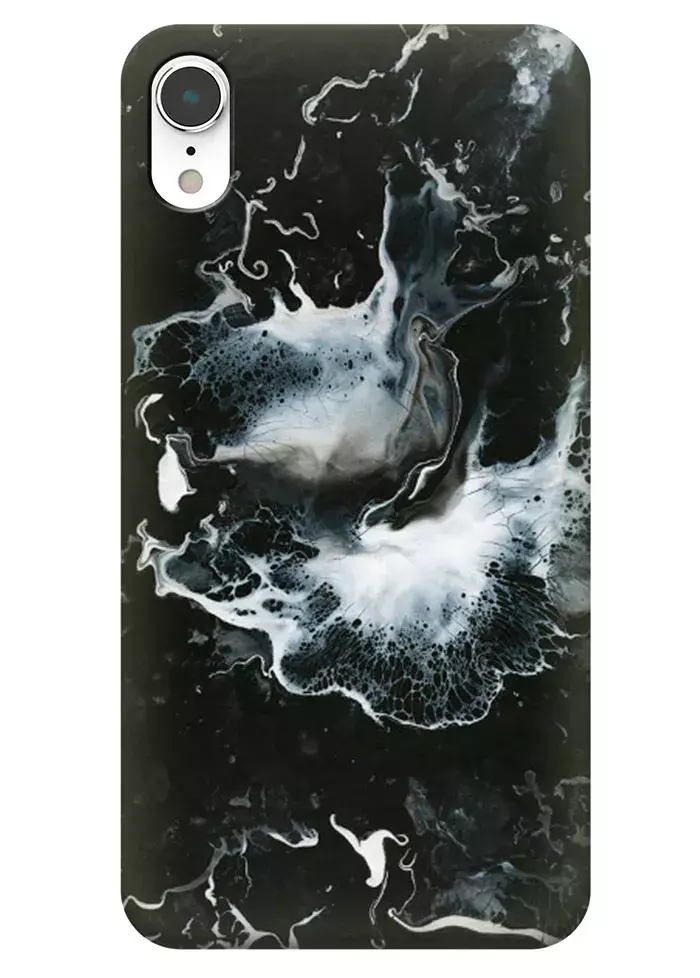 Чехол для iPhone XR - Всплеск мрамора