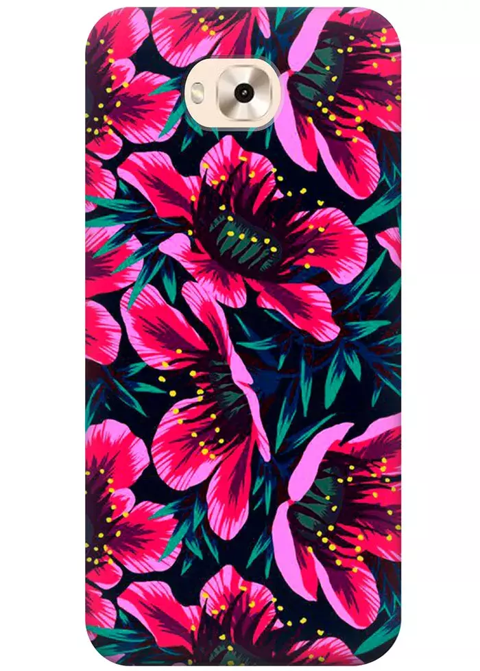 Чехол для Zenfone 4 Selfie ZD553KL - Цветочки