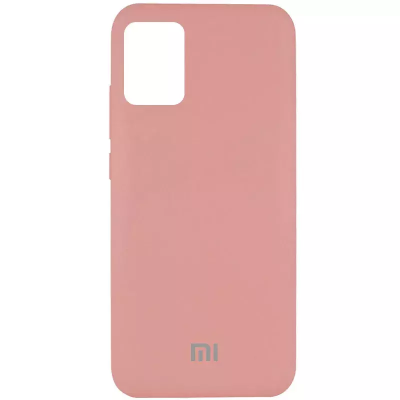 Чехол Silicone Cover Full Protective (AA) для Xiaomi Mi 10 Lite, Розовый / Peach