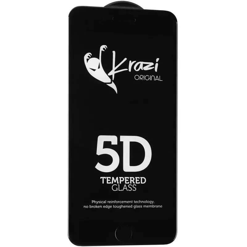 Защитное стекло Krazi 5D для iPhone 7/8 Black